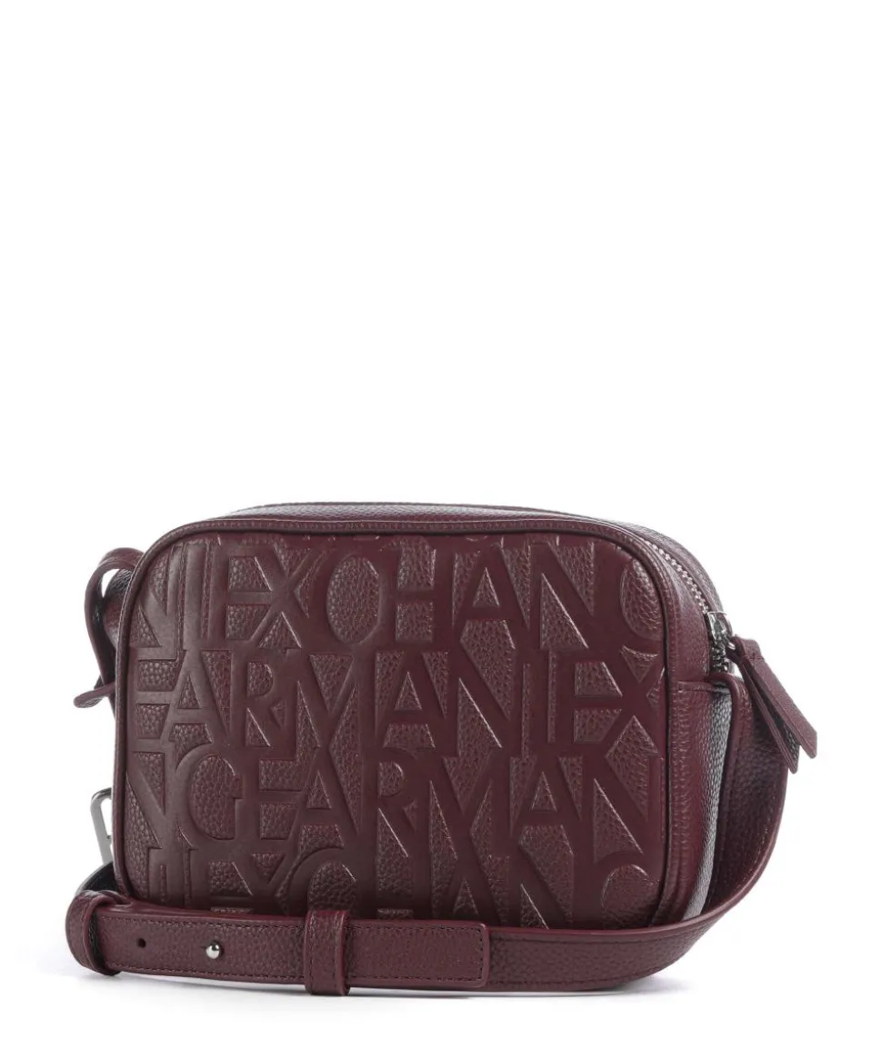 Liz Umhängetasche Lederimitat dunkelrot