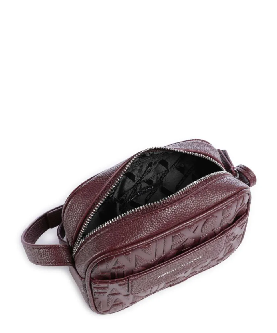 Liz Umhängetasche Lederimitat dunkelrot