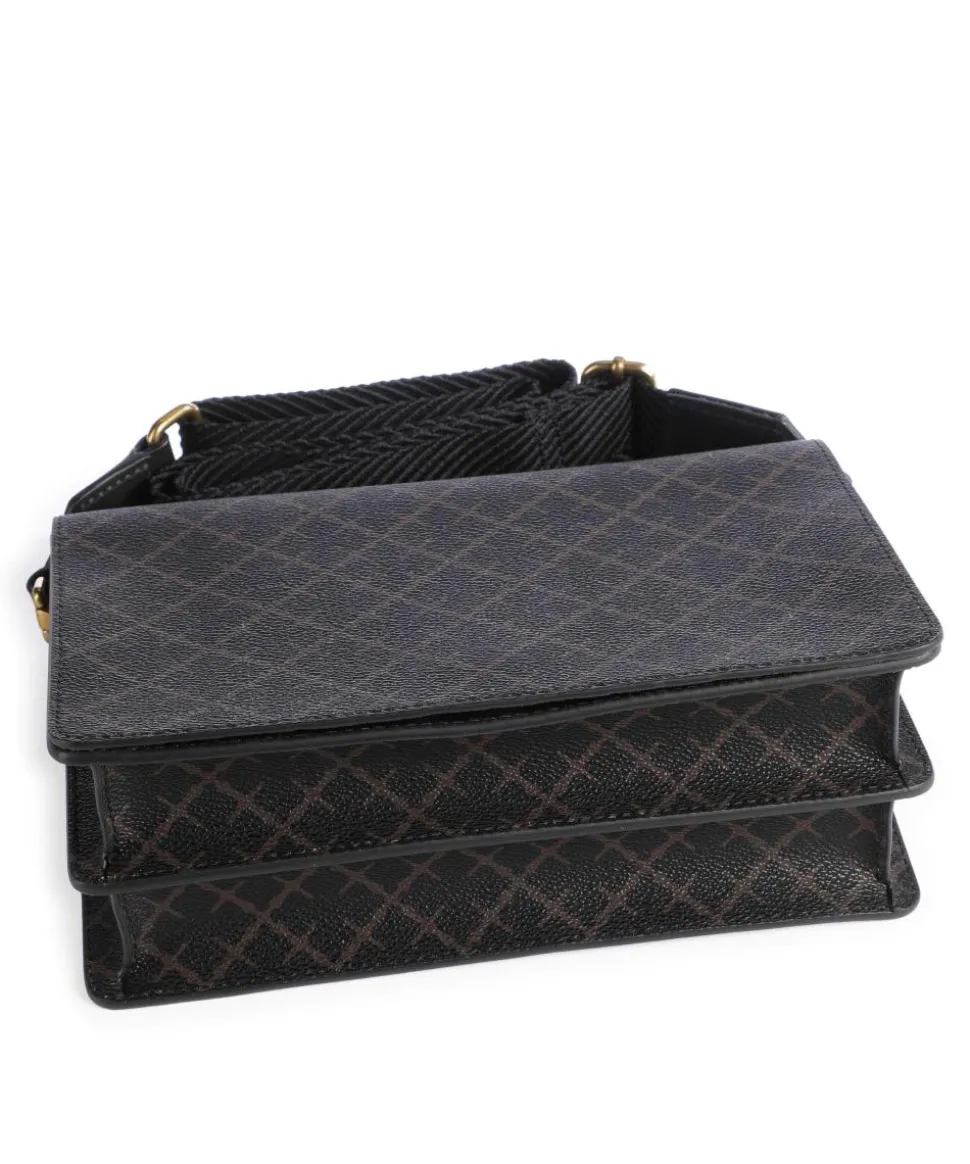 Loenna Umhängetasche Lederimitat dunkelbraun