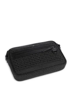 Logo Jacquard Umhängetasche Canvas schwarz