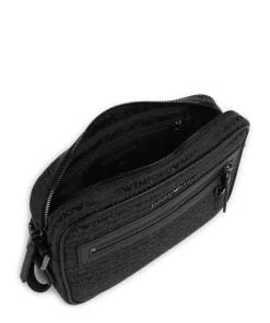 Logo Jacquard Umhängetasche Canvas schwarz