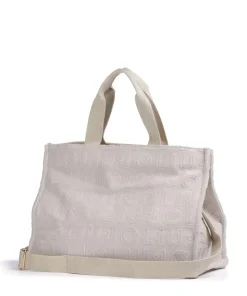 Logo Shopper Baumwolle, Polyester champagner