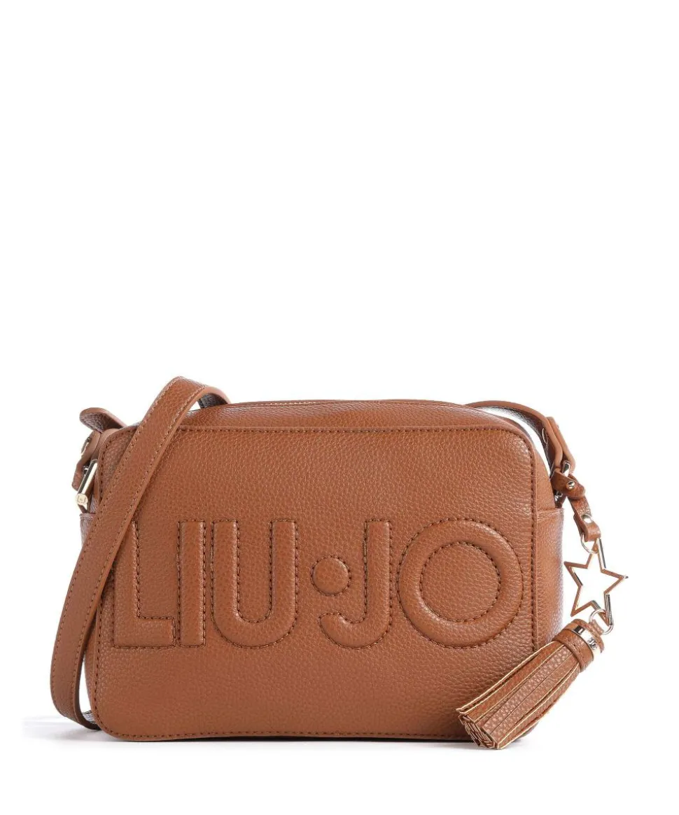 Logo Umhängetasche Lederimitat tan