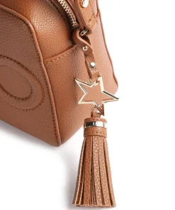 Logo Umhängetasche Lederimitat tan