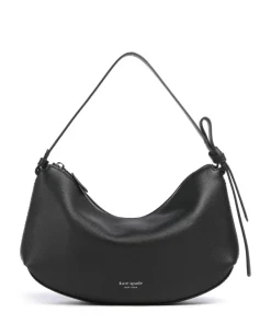 Loop Beuteltasche genarbtes Rindsleder schwarz