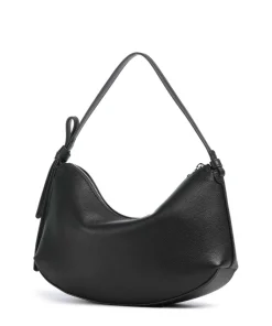 Loop Beuteltasche genarbtes Rindsleder schwarz