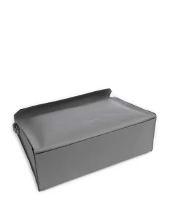 Lora Small Pebble M Schultertasche genarbtes Rindsleder grau