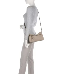 Lora Small Pebble S Umhängetasche genarbtes Rindsleder beige