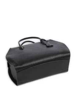 Lord Handtasche genarbtes Leder schwarz