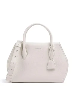 Lord Handtasche genarbtes Leder weiß