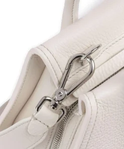 Lord Handtasche genarbtes Leder weiß