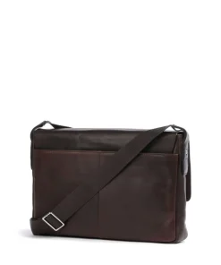 Loreto Janis Kuriertasche fein genarbtes Rindsleder dunkelbraun