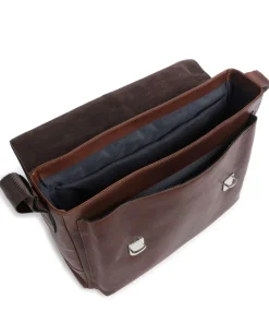 Loreto Kreon Aktentasche 14″ fein genarbtes Rindsleder braun