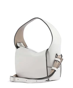 Lou 2 Calf Optic XS Umhängetasche fein genarbtes Leder weiß