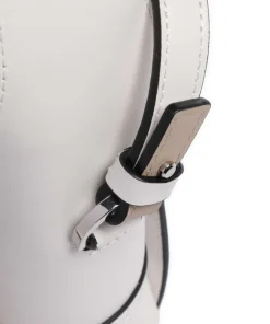 Lou 2 Calf Optic XS Umhängetasche fein genarbtes Leder weiß