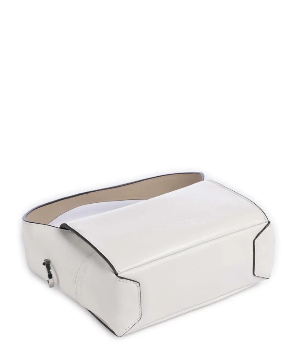 Lou 2 Calf Optic XS Umhängetasche fein genarbtes Leder weiß