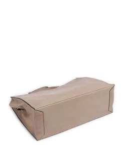 Lou 2 3D Leather L Handtasche genarbtes Leder beige