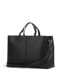 Lou 2 3D Leather L Handtasche genarbtes Leder schwarz
