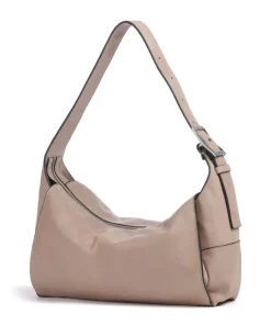 Lou 2 3D Leather M Beuteltasche genarbtes Rindsleder beige