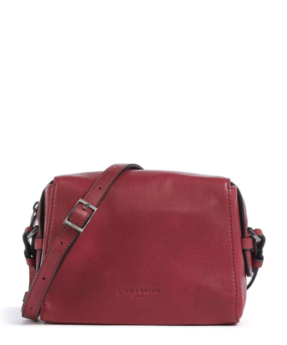 Lou 2 3D Leather S Umhängetasche genarbtes Rindsleder rot