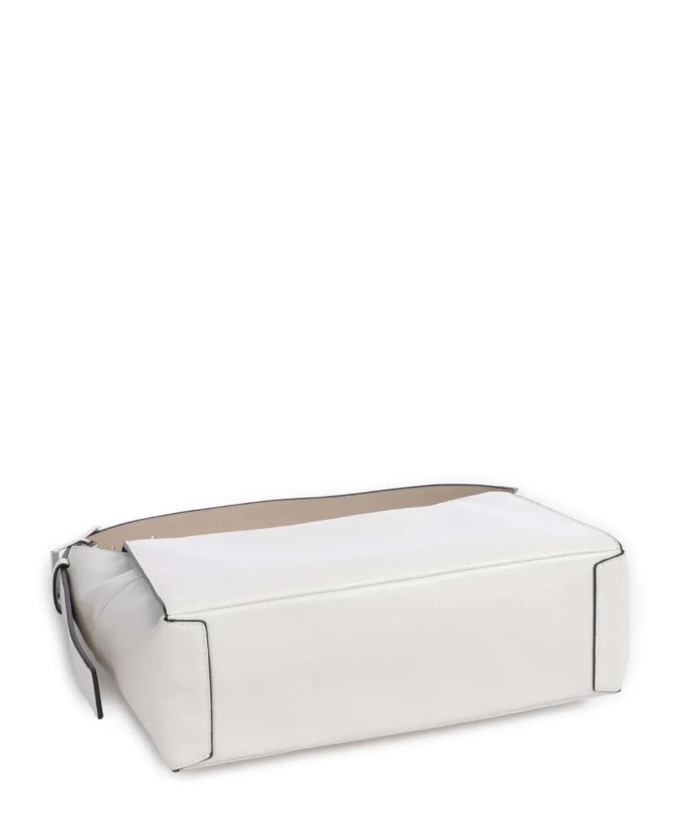 Lou Calf Optic M Beuteltasche fein genarbtes Kalbsleder weiß