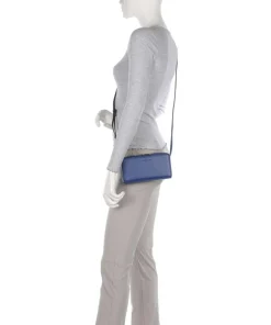 Lou Calf Optic XS Geldbörse Nappaleder blau