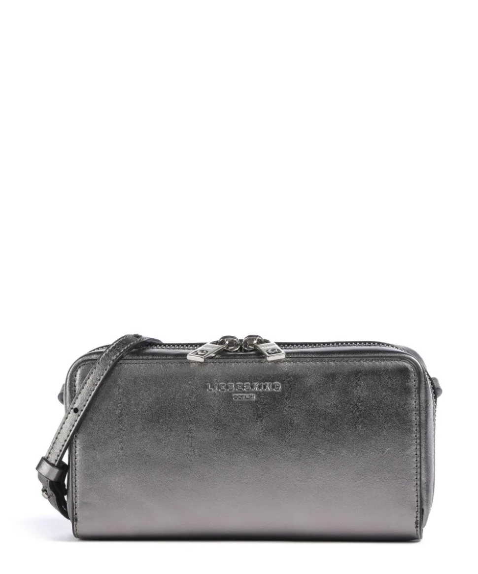 Lou Silverstone XS Umhängetasche Rindsleder silber