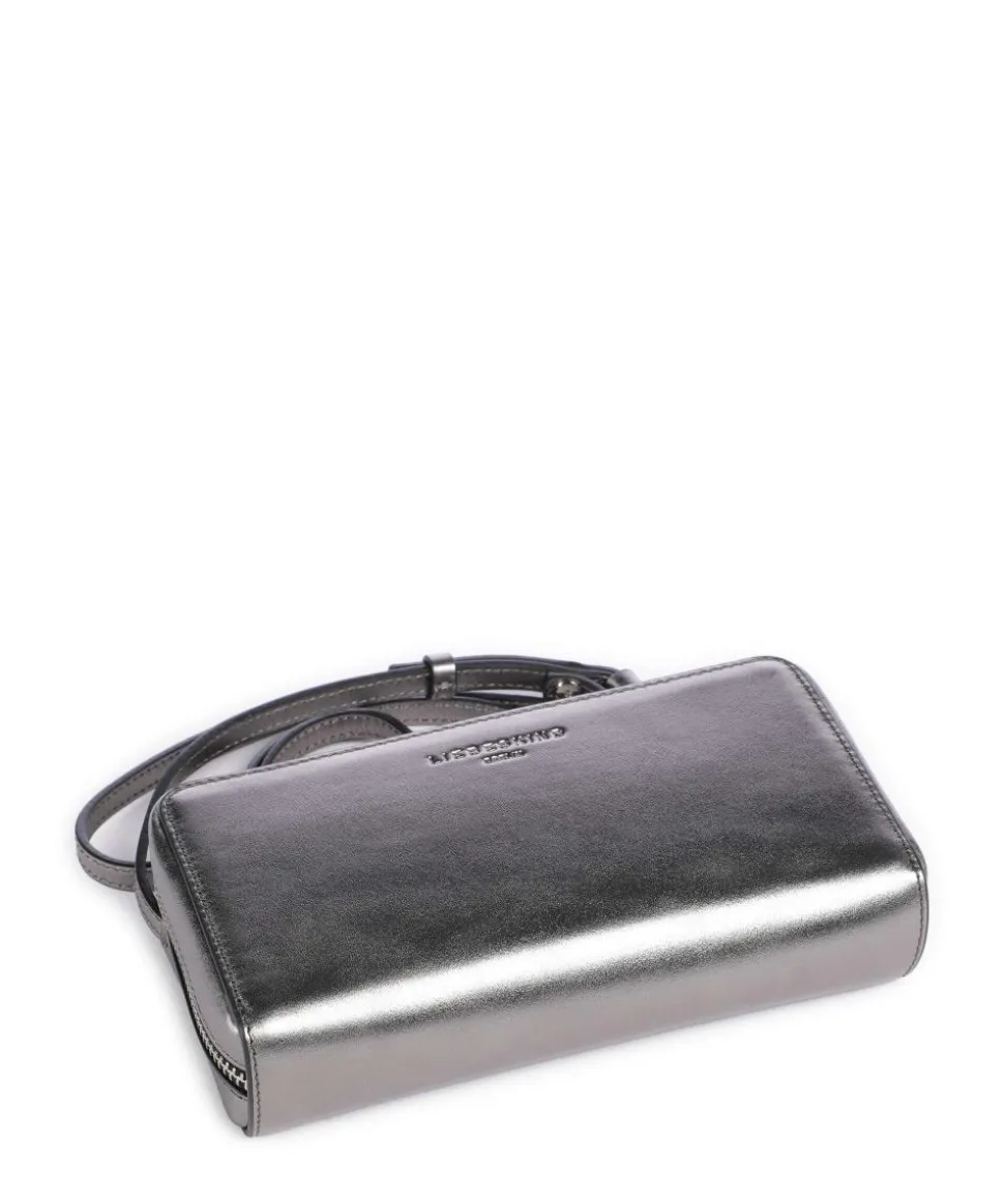 Lou Silverstone XS Umhängetasche Rindsleder silber