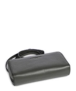 Lou Small Pebble XS Geldbörse genarbtes Rindsleder dunkelgrün