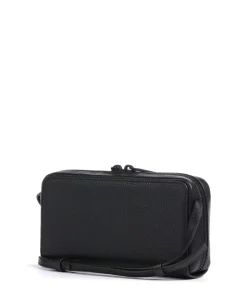 Lou Small Pebble XS Geldbörse genarbtes Rindsleder schwarz