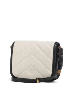 Love Box Mini Umhängetasche Canvas beige/schwarz