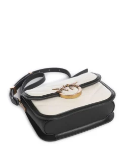 Love Box Mini Umhängetasche Canvas beige/schwarz