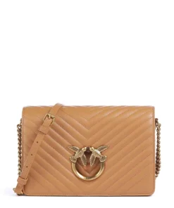 Love Click Classic Umhängetasche Schafsleder hellbraun