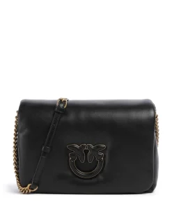 Love Click Puff Classic Umhängetasche Schafsleder schwarz