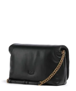 Love Click Puff Classic Umhängetasche Schafsleder schwarz