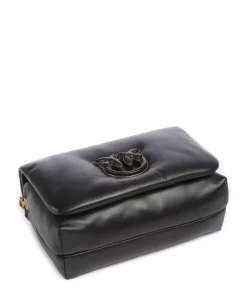 Love Click Puff Classic Umhängetasche Schafsleder schwarz