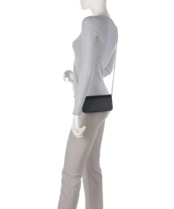 Love Embossed Umhängetasche Lederimitat schwarz