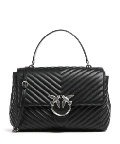 Love Lady Puff Big Handtasche Schafsleder schwarz