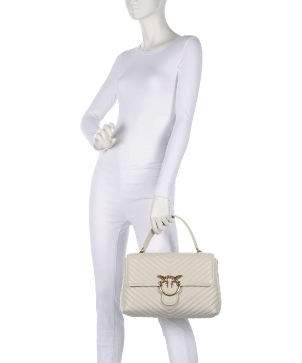 Love Lady Puff Big Handtasche Schafsleder elfenbein