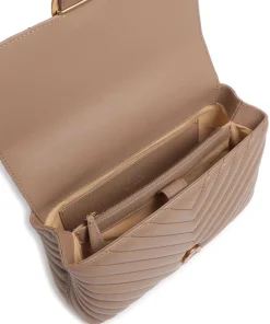 Love Lady Puff Classic Handtasche Schafsleder hellbraun