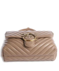 Love Lady Puff Mini Handtasche Schafsleder hellbraun