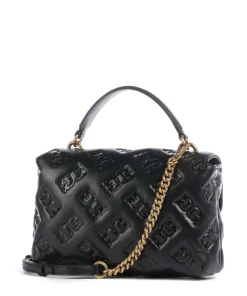 Love Lady Puff Mini Handtasche geprägtes Leder schwarz