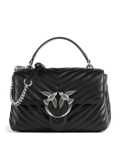 Love Lady Puff Mini Handtasche Schafsleder schwarz