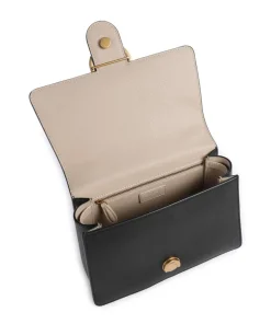 Love One Classic Handtasche genarbtes Leder schwarz