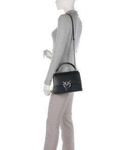 Love One Classic Handtasche fein genarbtes Rindsleder schwarz