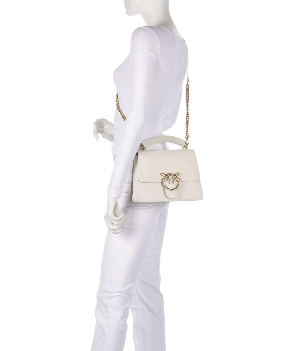 Love One Classic Handtasche fein genarbtes Rindsleder weiß