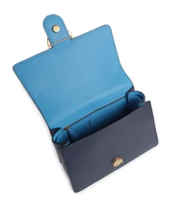 Love One Classic Handtasche genarbtes Leder dunkelblau