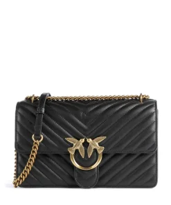 Love One Classic Schultertasche Schafsleder schwarz