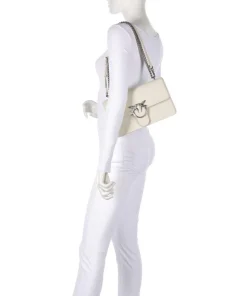 Love One Classic Schultertasche fein genarbtes Rindsleder elfenbein