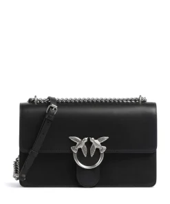 Love One Classic Schultertasche fein genarbtes Rindsleder schwarz